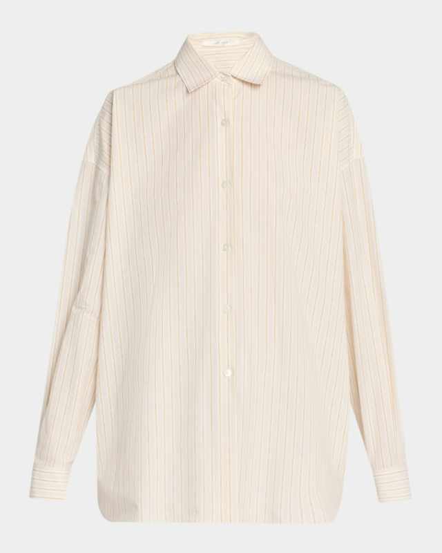Caster Striped Oversized Button-Down Shirt